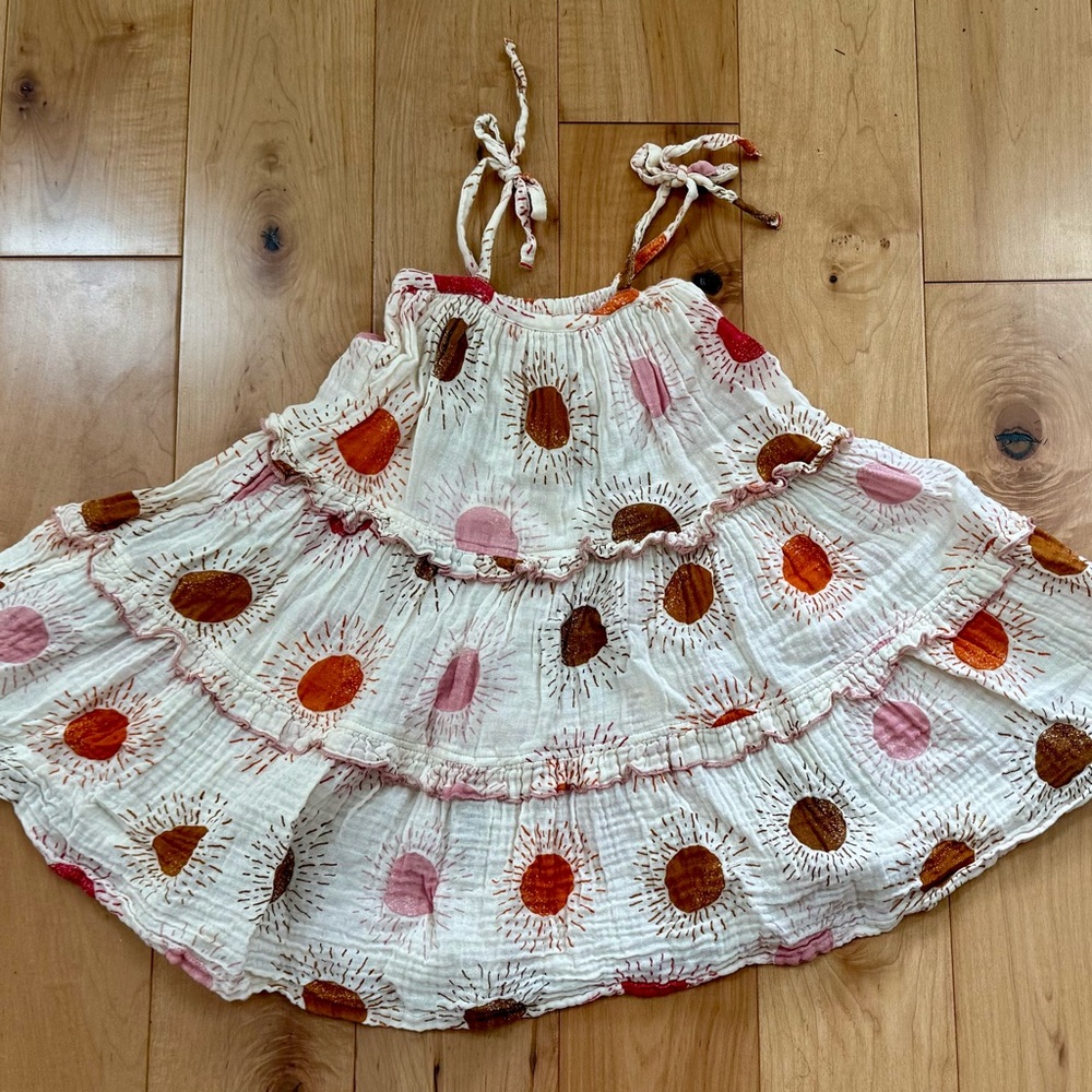 Pink Chicken Girls Sunburst Dress